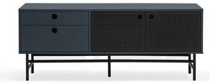 Tmavě modrý TV stolek 140x52 cm Punto - Teulat