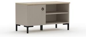 HezkýNábytek.cz Botník (skříňka na boty) Demandaron (taupe + dub silverjack). 1116806