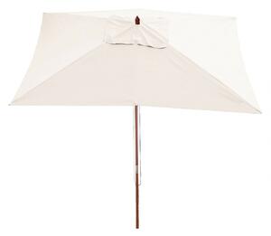 Slunečník Florida 2x3m polyester/dřevo 6kg - krém