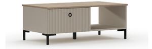 HezkýNábytek.cz Konferenční stolek Demandaron (taupe + dub silverjack). 1116811