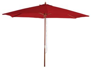 Slunečník Florida Ø 3m polyester/dřevo - bordeaux