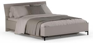 HezkýNábytek.cz Manželská postel 160 cm Demandaron (taupe + dub silverjack) (s roštem) (s úl. prostorem). 1116818