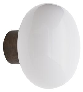 NEW WORKS Nástěnná lampa Karl-Johan, Smoked Oak / White Opal