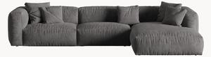Modulární rohová sametová pohovka Martina