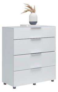 KOMODA, vysoce lesklá bílá, 90,3/97,6/40 cm Voleo - Široké komody