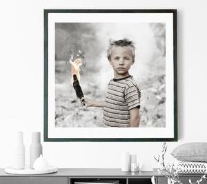 Originální obraz - Nezbedný chlapec: 80 x 80 cm (limitovaná edice 30ks)