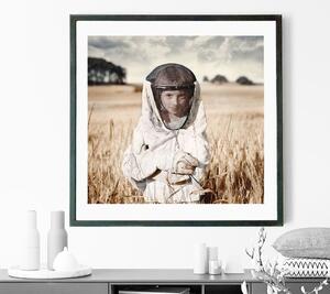 Originální obraz - Včelařka: 80 x 80 cm (limitovaná edice 30ks)