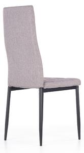 Jídelní židle SOLANGE, šedá/černá
