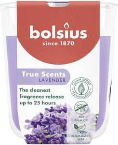 Sviečka Bolsius True Scents, levanduľa, 80x73 mm, v skle