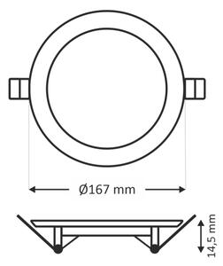 LED Podhledové svítidlo QTEC LED/12W/230V 6500K