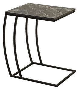 Přídavný stolek DOMITILLA, kovová konstrukce, mramor