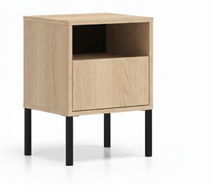 Noční stolek Harmona 40 cm se zásuvkou - dub lindberg