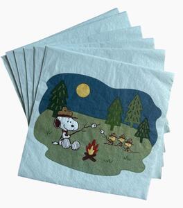PEANUTS Papírové ubrousky oheň