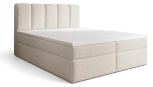 Kontinentální postel Tenor 160x200 s úložným prostorem - béžová bouclé Quelle 03