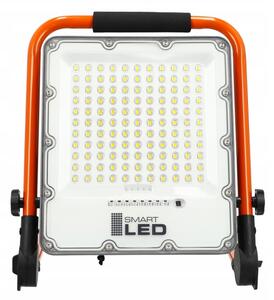 LED Nabíjecí reflektor se stojanem LED/100W/3,2V 5000K 5000 mAh IP65 oranžová