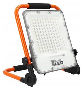 LED Nabíjecí reflektor se stojanem LED/100W/3,2V 5000K 5000 mAh IP65 oranžová