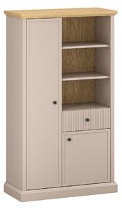 HezkýNábytek.cz Regál Indices (taupe + dub kamenný). 1116865