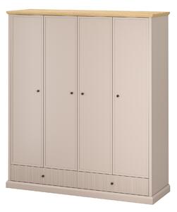 HezkýNábytek.cz Šatní skříň Indices 2 (taupe + dub kamenný). 1116874