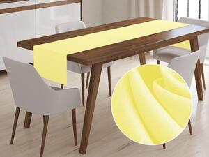 Biante Dekorační běhoun na stůl Rongo RG-080 Světle žlutý 20x140 cm