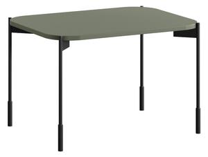 Konferenční stolek Sonatia 60 cm obdélníkový na kovových nohách - olivový