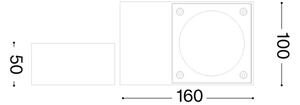 Ideal Lux - Venkovní nástěnné svítidlo SIRIO 1xGX53/9W/230V IP65 hnědá