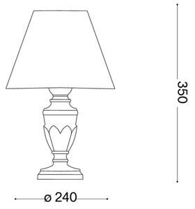Ideal Lux - Stolní lampa FIRENZE 1xE14/40W/230V zlatá