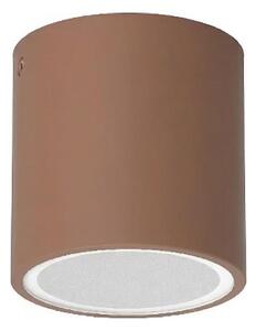 Ideal Lux - Venkovní bodové svítidlo TECHO 1xGU10/20W/230V pr. 9 cm IP54 hnědá
