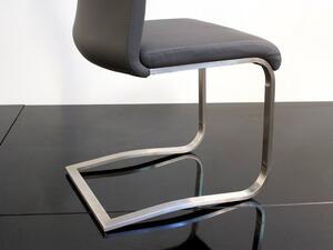 Jídelní židle z pravé kůže ARCO 2 barva bílá