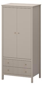 Šatní skříň Karankas (taupe). Akce -23%