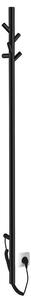 SAPHO - PASADOR elektrický sušák ručníků, kulatý, 150x1500 30 W, černá mat ER175BV