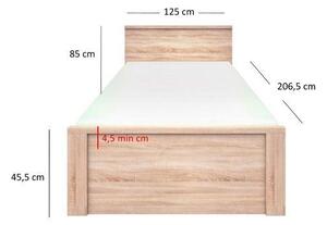 Jednolůžková postel 120 cm Triciclo (dub sonoma)