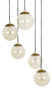 Závěsná lampa NOEL Sklo Zlatá
