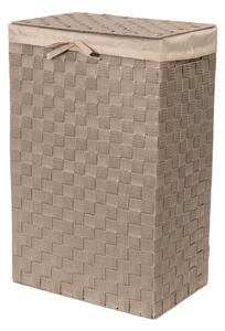 Koš na prádlo s víkem Compactor Stan, 55 L, 25 x 38 x 60 cm, hnědý