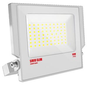 CEN SRSB-509540 LED reflektor SIRIO SLIM BÍLÝ 50W 4000K 110d 178x200x28mm IP66 IK08 - CENTURY