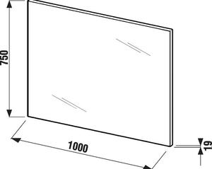 Jika Cube Zrcadlo 100x75 cm H4555560393041