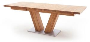 Rozkládací jídelní stůl z masivu MANAGUA A dub divoký Velikost stolu 180x100