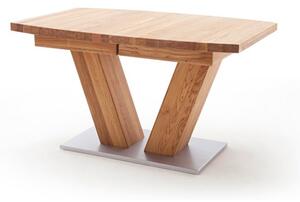 Rozkládací jídelní stůl z masivu MANAGUA B dub divoký Velikost stolu 180x100