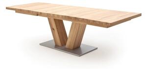 Rozkládací jídelní stůl z masivu MANAGUA A dub bělený Velikost stolu 180x100