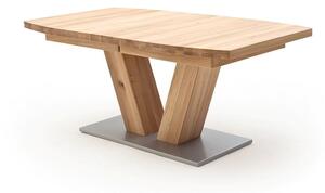 Rozkládací jídelní stůl z masivu MANAGUA B dub bělený Velikost stolu 180x100