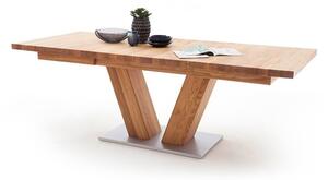 Rozkládací jídelní stůl z masivu MANAGUA A dub divoký Velikost stolu 180x100
