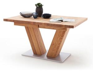 Rozkládací jídelní stůl z masivu MANAGUA A dub divoký Velikost stolu 140x90