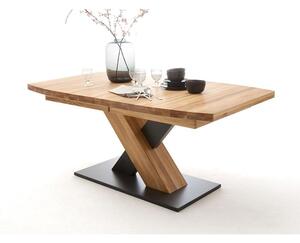 Rozkládací jídelní stůl z masivu MENDOZA B dub divoký Velikost stolu 180x100