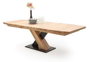 Rozkládací jídelní stůl z masivu MENDOZA B dub bělený Velikost stolu 180x100