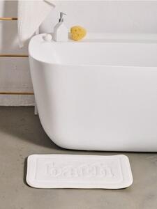 Sinsay - Koupelnový kobereček s nápisem Bath - bílá