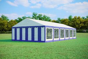Párty stan 6x12 m STANDARD - ohnivzdorný barva Modro-bílá