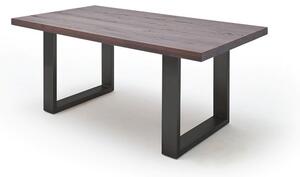 Jídelní stůl CASTELLO dub zastaralý/lak antracit Velikost stolu 180x100
