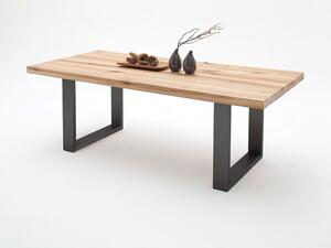 Jídelní stůl CASTELLO dub divoký přírodní/lak antracit Velikost stolu 200x100