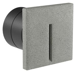 Redo Venkovní LED svítidlo do stěny BAST slot 2,5W, 10x10 cm, IP65 Barva: Antracit, Barva světla: 2700K