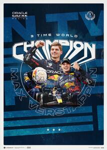 Umělecký tisk Oracle Red Bull Racing - Max Verstappen - 2023 F1® World Drivers' Champion, (40 x 50 cm)