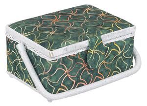 BELLATEX BOX na šití zelená 24x17,5x13 cm